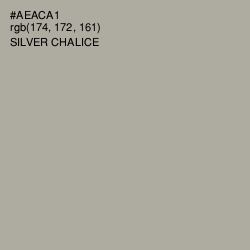 #AEACA1 - Silver Chalice Color Image